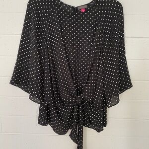 Vince Camuto Polka Dot Blouse M